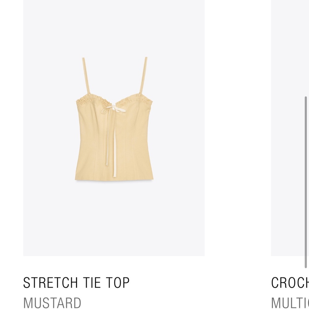Zara Yellow Top - Picture 3 of 6